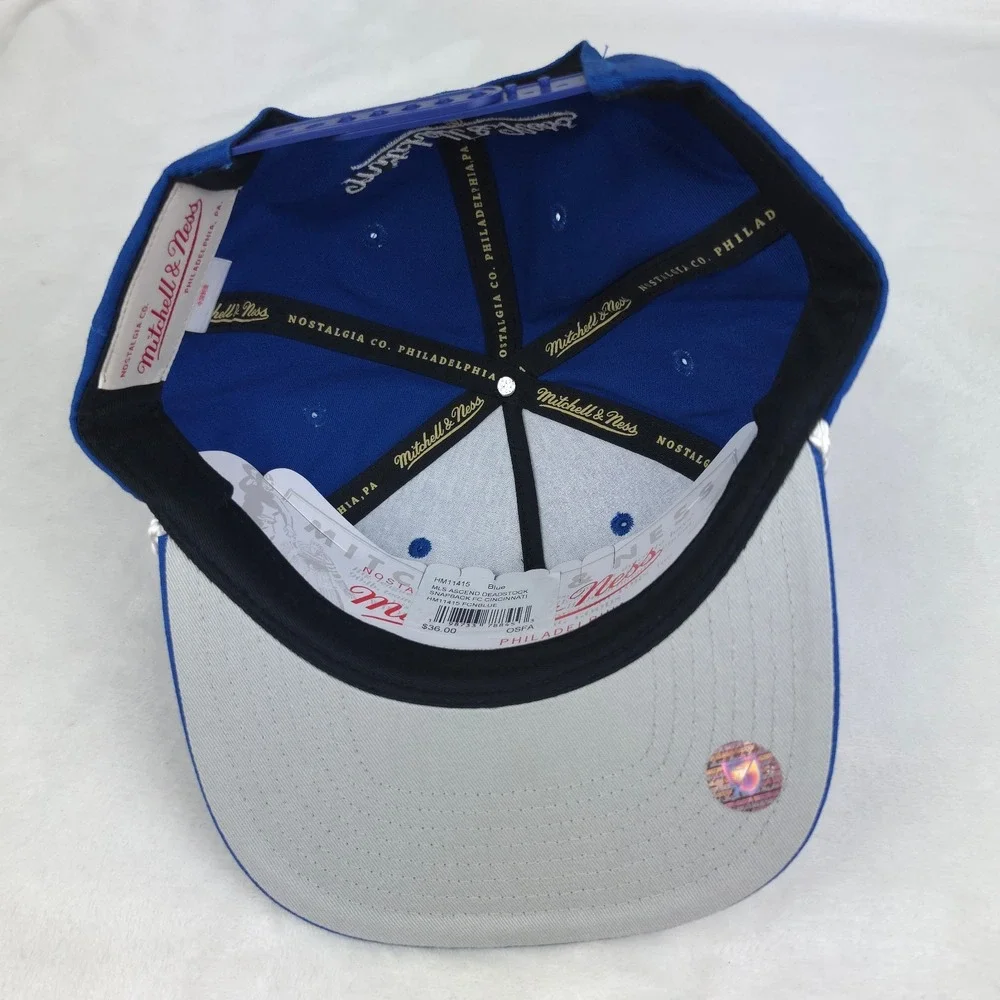 Cincinnati FC Mitchell & Ness MLS Deadstock Fit Snapback Hat Cap 3D Art Rope NWT